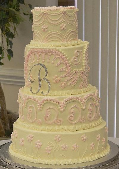 Meredith's Wedding - Cake by Jennifer Leonard
