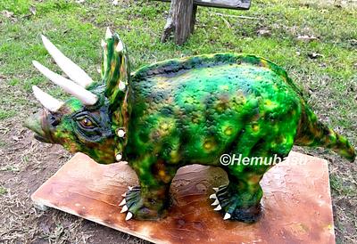 Triceratops dinosaur  - Cake by Hemu basu