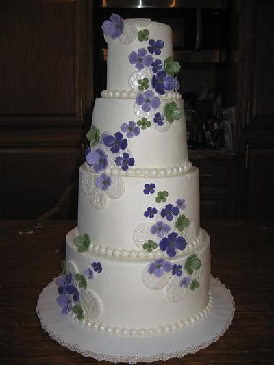 Hydrangea Wedding - Cake by all4show