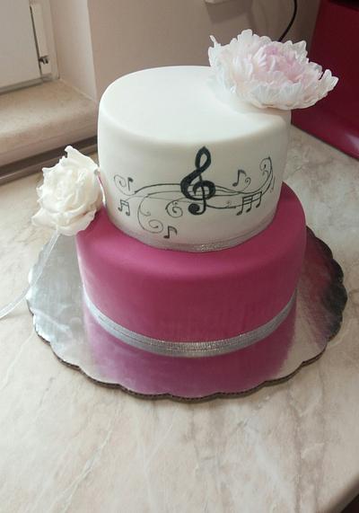 Music themed cake  - Cake by Pavlina