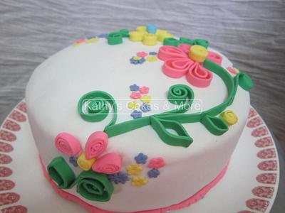 Spring Themed cake  - Cake by Chanda Rozario