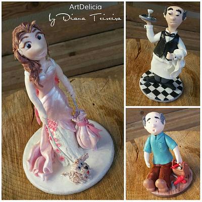 SugarCake Toppers (Anniversary) - Cake by Unique Cake's Boutique