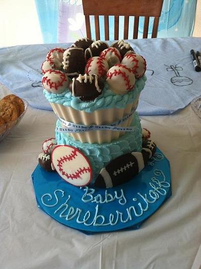 baby shower cake - Cake by angela