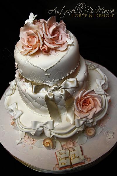 First Communion cake Romance - Cake by Antonella Di Maria