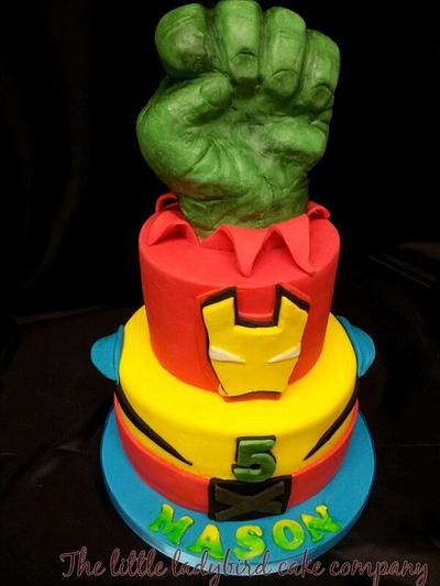 Marvel Super hero Cake - Cake by The Little Ladybird Cake Company