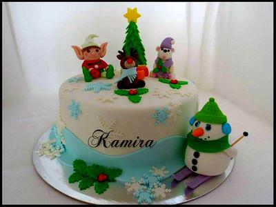 Christmas - Cake by Kamira