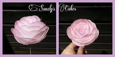 Waferpaper Flower  - Cake by Sandy's Cakes - Torten mit Flair