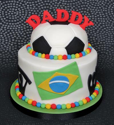 World Cup Birthday Cake - Cake by Pam 