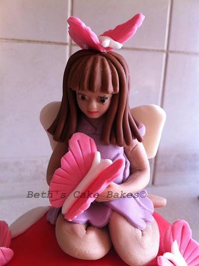 Fairy on a toadstool - Cake by Elizabeth Nelson
