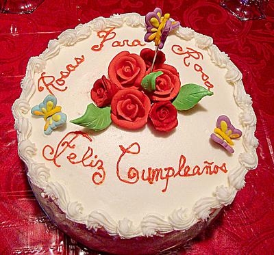 Rosas Para Rosa - Cake by Julia 
