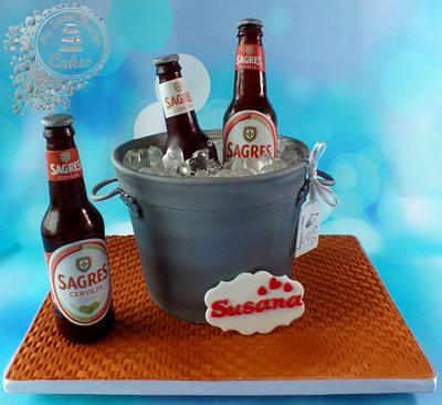 Beer Bucket - Cake by Beata Khoo