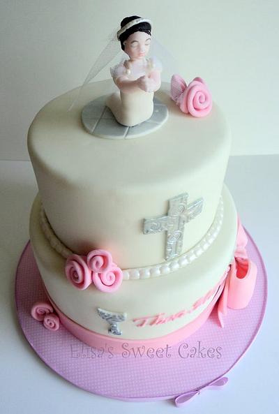 First Communion Cake - Cake by Elisa's Sweet Cakes