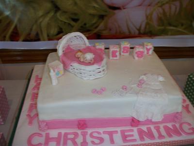 Christening Cake - Cake by Li'l Cakes and More