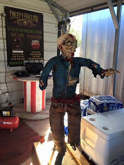 5 Foot Hanging Zombie Cake - Cake by Alissa Newlin