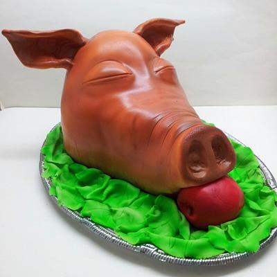 Pigs Head - Cake by Sarah Poole