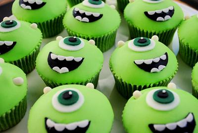 Monsters Inc - Monsters University Cupcakes - Cake by Amelia's Cakes