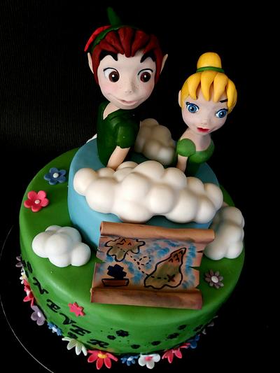 Peter Pan and Tinker Bell cake - Cake by Silvia Tartari