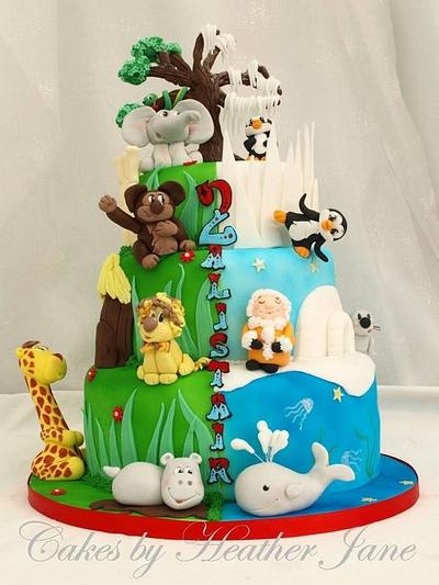 Turning two, at the zoo! - Cake by Cakes By Heather Jane