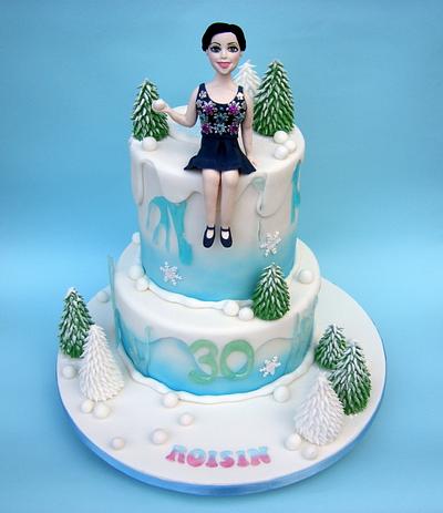 Winter wonderland 30th birthday cake - Cake by Karen Geraghty