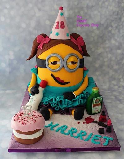 Drunk minion - Cake by Amelia Rose Cake Studio