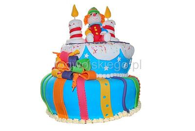 Clown cake / Tort z klaunem  - Cake by Edyta rogwojskiego.pl