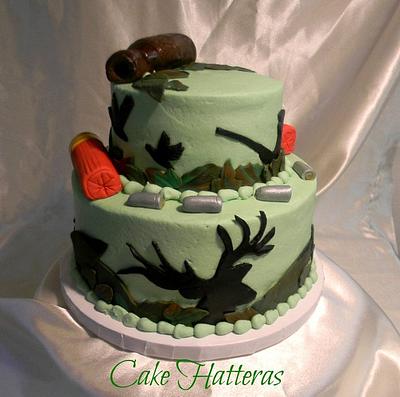 A Hunter's Groom's Cake - Cake by Donna Tokazowski- Cake Hatteras, Martinsburg WV