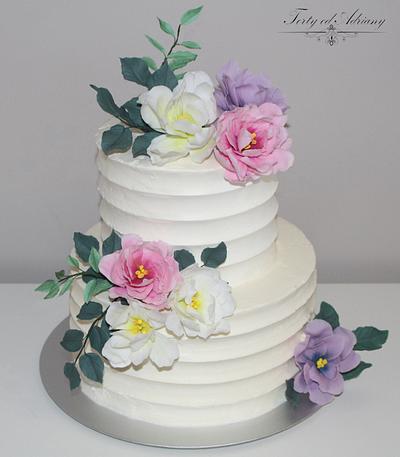 ... wedding cake ... - Cake by Adriana12