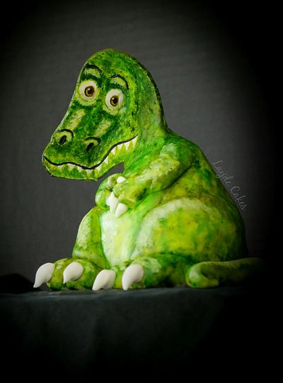 T-Rex Illusion Cake - Cake by Brittani Diehl