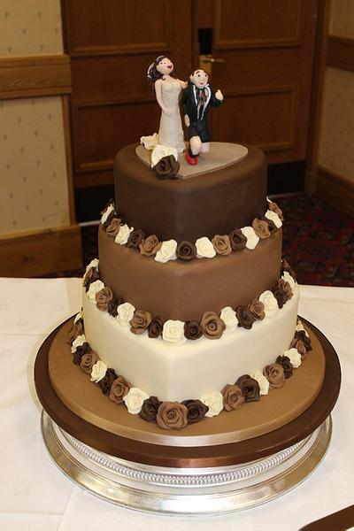 Triple Chocolate Wedding - Cake by Delights by Design