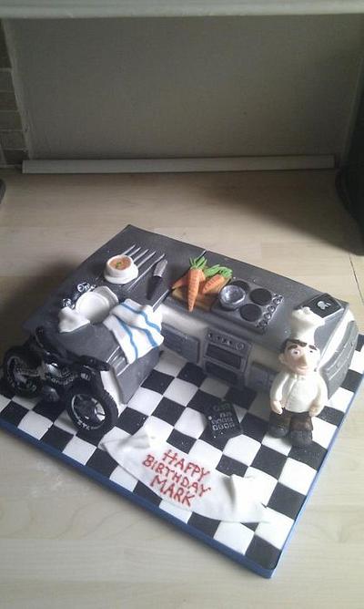 Chef in a kitchen! - Cake by Occasion Cakes by naomi