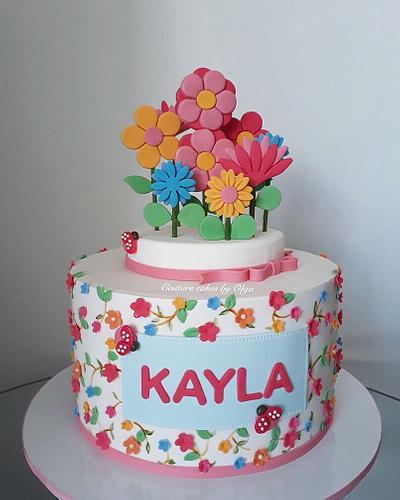Flower cake - Cake by Couture cakes by Olga