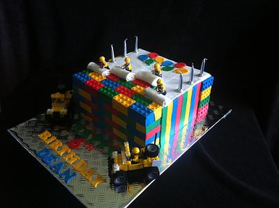 Lego Construction Cake - Cake by LG Cake Creations