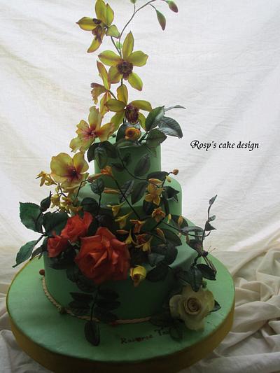 wedding cake - Cake by rosycakedesigner