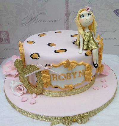 Sparkly 10th Birthday - Cake by Samantha's Cake Design
