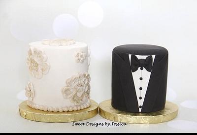 Heather's wedding - Cake by SweetdesignsbyJesica
