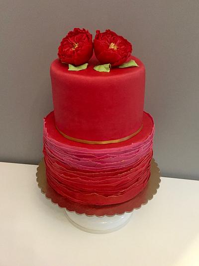 red juliett roses - Cake by AleTort