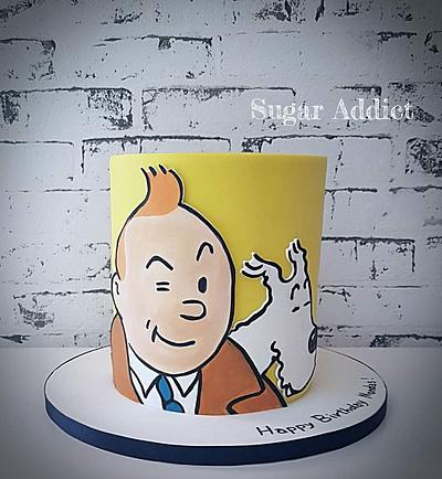 Tintin - Cake by Sugar Addict by Alexandra Alifakioti