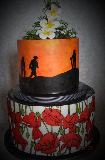 Remembering our Anzacs  - Cake by Cakes by Ruth