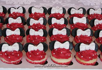 Minnie Mouse cupcakes - Cake by Mira - Mirabella Desserts