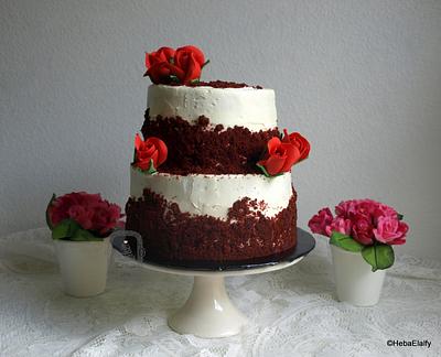 Justin & Yrelle's wedding cake - Cake by Sweet Dreams by Heba 