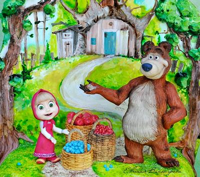 Masha and the bear) - Cake by Evgenia Vinokurova