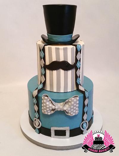 Little Gentleman First Birthday - Cake by Cakes ROCK!!!  