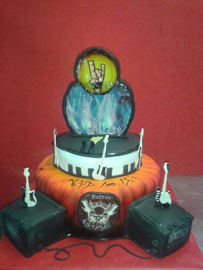 rock birthday - Cake by Martina Bikovska 