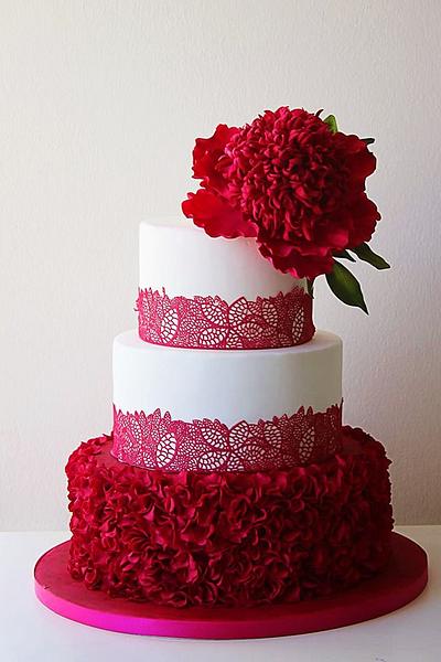Peony colorfoul cake - Cake by  	RusuPaula