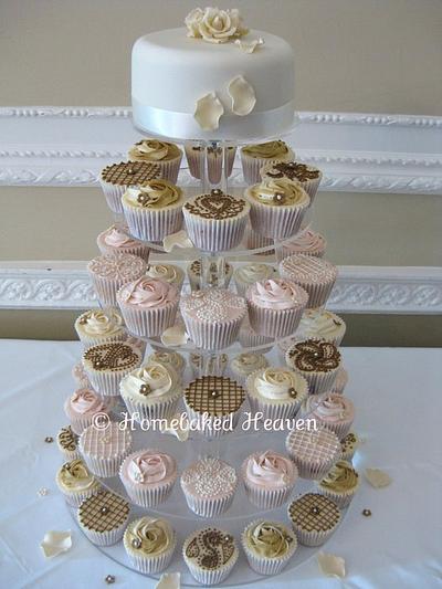 Wedding cupcakes - Cake by Amanda Earl Cake Design
