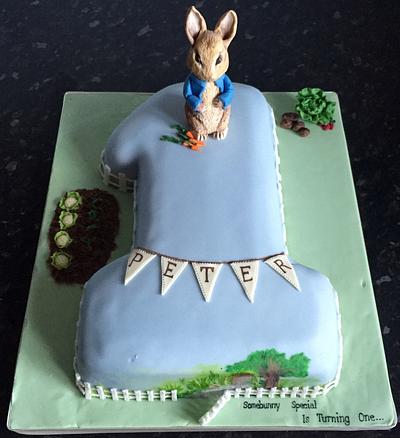 Peter rabbit 1st birthday cake - Cake by Maria-Louise Cakes