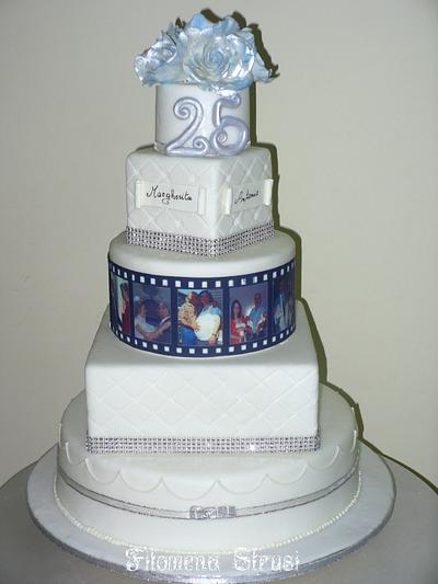 25 Anniversary Wedding cake - Cake by Filomena