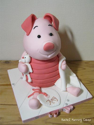 Baby Piglet Cake - Cake by Rachel Manning Cakes
