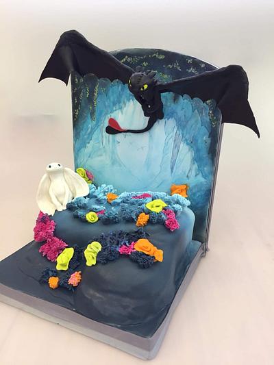 Toothless and Light Fury - Cake by dortikyodjanicky