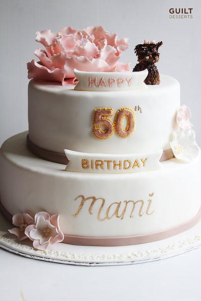Mom's 50th - Cake by Guilt Desserts